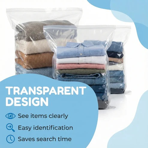 Vacuum Compression Storage Bags ( 5 Pieces Set )