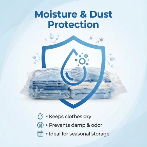 Vacuum Compression Storage Bags ( 5 Pieces Set )