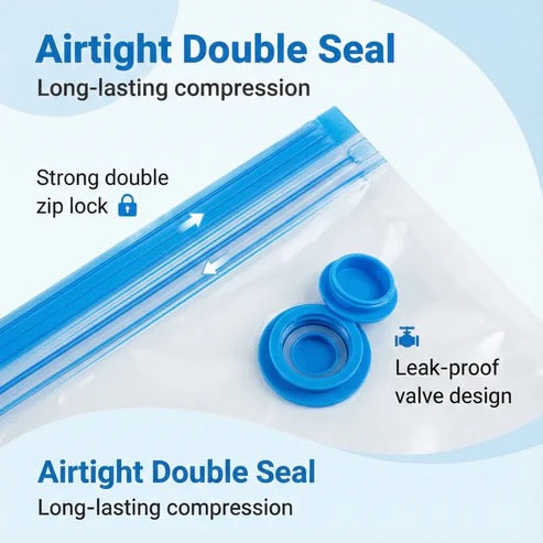 Vacuum Compression Storage Bags ( 5 Pieces Set )
